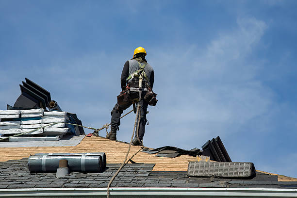 Professional Gutter Installation technician working in Montrose, CO